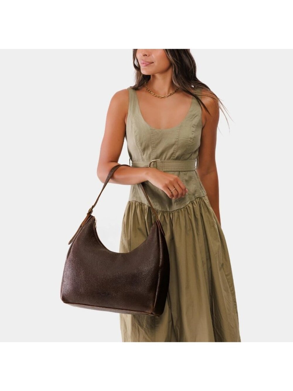 Portland Leather Aspen Bag LARGE in Coldbrew NEW - Picture 8 of 9